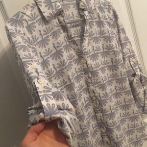 Express patterned work shirt